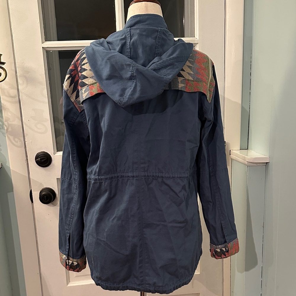 Roxy Blue Sultanis Jacket with Multicolor Pattern - Picture 6 of 7